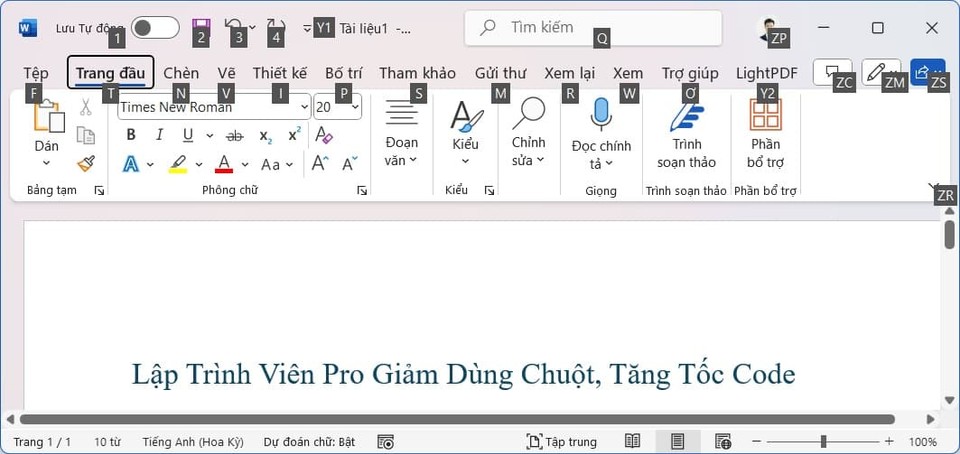 Tăng tốc code với bí kíp giảm dùng chuột
